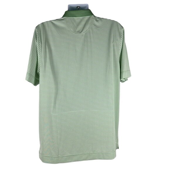 Cutter & Buck Mens Ryder Cup 2012 Medinah Polo Shirt SIze L Green Striped - Picture 2 of 7